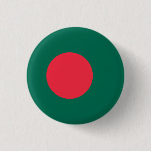 Patriotischer bangladeschischer Flagge Pinback-But Button