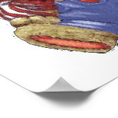 Patriotischer Bär Poster (Ecke)