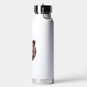 Patriotischer Bär Sonnenbrille Vintage Vektor Shir Trinkflasche