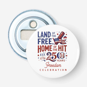 Patriotischer Baseball Juli 2026 Amerika 250 Flaschenöffner