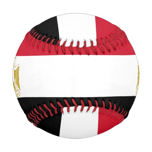 Patriotischer Baseball mit ägyptischer Flagge (Rückseite)