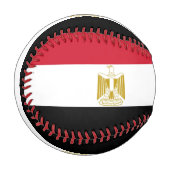 Patriotischer Baseball mit ägyptischer Flagge (Vorderseite Links)