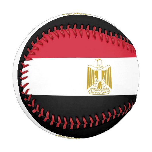 Patriotischer Baseball mit ägyptischer Flagge (Vorderseite Links)