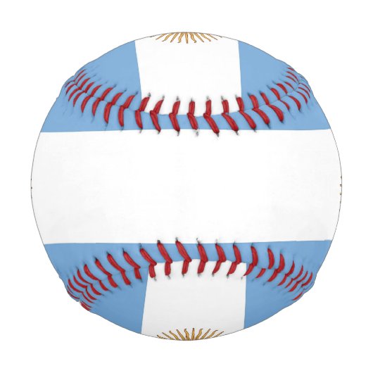 Patriotischer Baseball mit argentinischer Flagge (Vorderseite)
