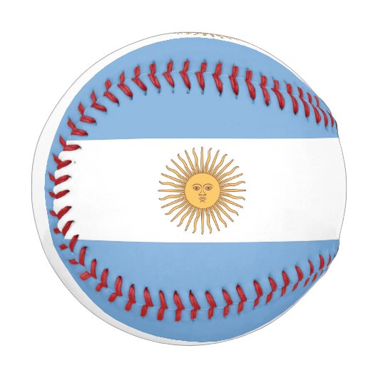 Patriotischer Baseball mit argentinischer Flagge (Vorderseite Links)