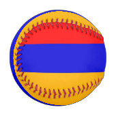Patriotischer Baseball mit armenischer Flagge (Vorderseite Links)