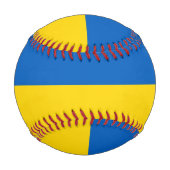 Patriotischer Baseball mit der Flagge der Ukraine (Vorderseite)