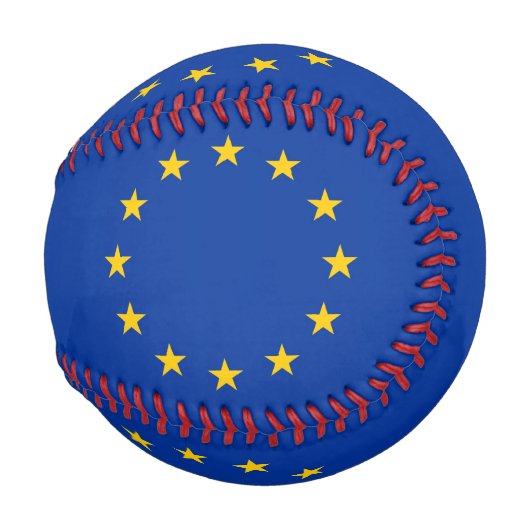 Patriotischer Baseball mit der Flagge europäischer (Vorne Rechts)