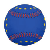 Patriotischer Baseball mit der Flagge europäischer (Vorderseite)