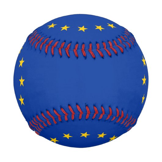 Patriotischer Baseball mit der Flagge europäischer (Vorderseite)