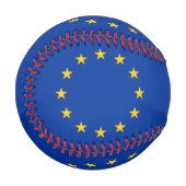 Patriotischer Baseball mit der Flagge europäischer (Vorderseite Links)