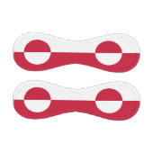 Patriotischer Baseball mit der Flagge Grönlands (Paneele)