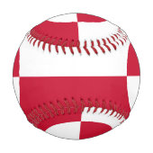 Patriotischer Baseball mit der Flagge Grönlands (Rückseite)