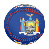 Patriotischer Baseball mit der Flagge New Yorks (Vorderseite Links)