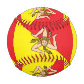 Patriotischer Baseball mit der Flagge Siziliens, I (Rückseite)