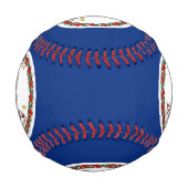 Patriotischer Baseball mit der Flagge Virginias (Rückseite)