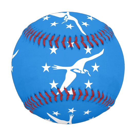 Patriotischer Baseball mit der Flagge von Corpus C (Rückseite)
