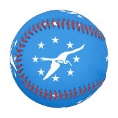 Patriotischer Baseball mit der Flagge von Corpus C (Vorderseite Links)