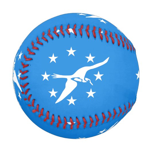 Patriotischer Baseball mit der Flagge von Corpus C (Vorderseite Links)