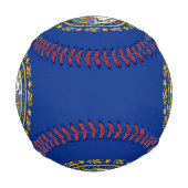 Patriotischer Baseball mit der Flagge von New Hamp (Rückseite)