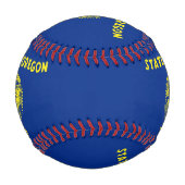 Patriotischer Baseball mit der Flagge von Oregon (Vorderseite)