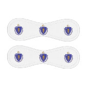 Patriotischer Baseball mit Fahne von Massachusetts (Paneele)