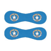 Patriotischer Baseball mit Fahne von Nord-Mariana (Paneele)