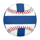Patriotischer Baseball mit finnischer Flagge (Vorderseite)