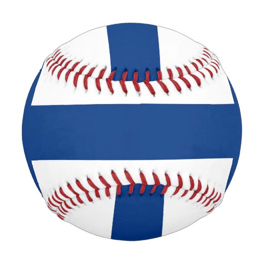Patriotischer Baseball mit finnischer Flagge (Vorderseite)