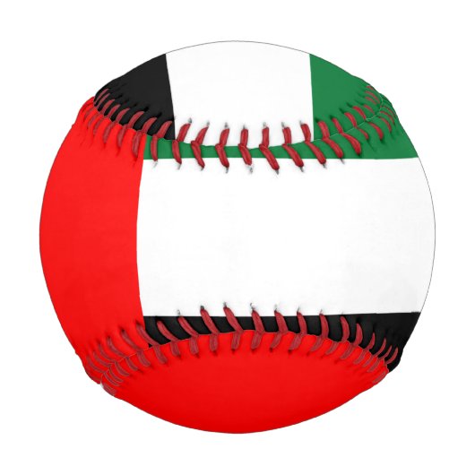 Patriotischer Baseball mit Flagge der VAE (Vorderseite)