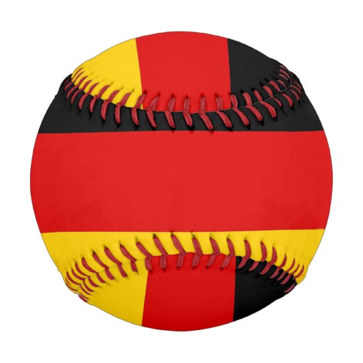 Patriotischer Baseball mit Flagge Deutschlands (Vorderseite)