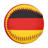 Patriotischer Baseball mit Flagge Deutschlands (Vorderseite Links)