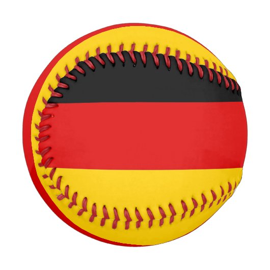 Patriotischer Baseball mit Flagge Deutschlands (Vorderseite Links)