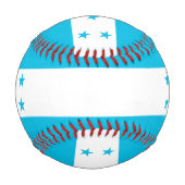 Patriotischer Baseball mit Flagge Honduras (Rückseite)
