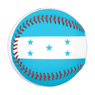 Patriotischer Baseball mit Flagge Honduras