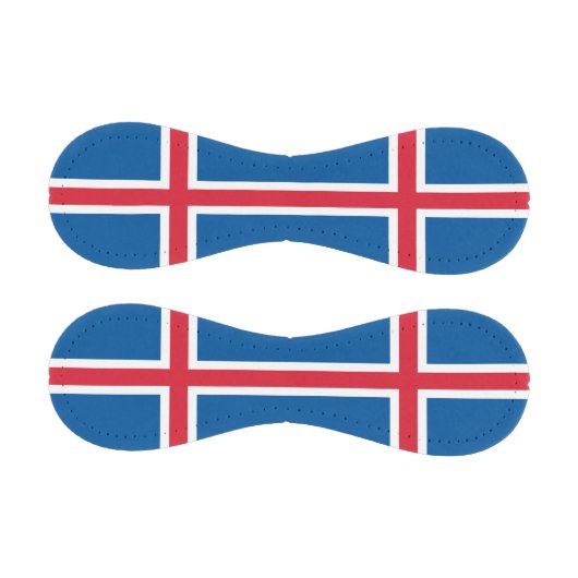 Patriotischer Baseball mit Flagge Islands (Paneele)