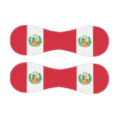 Patriotischer Baseball mit Flagge Perus (Paneele)