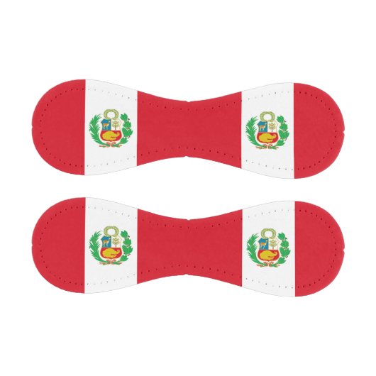 Patriotischer Baseball mit Flagge Perus (Paneele)