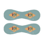 Patriotischer Baseball mit Flagge von Delaware, US (Paneele)