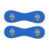 Patriotischer Baseball mit Flagge von Guam, USA (Paneele)