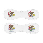 Patriotischer Baseball mit Flagge von Illinois, US (Paneele)