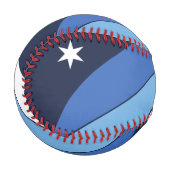 Patriotischer Baseball mit Flagge von Kolumbien, S (Vorderseite Links)