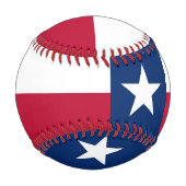 Patriotischer Baseball mit Flagge von Texas (Rückseite)