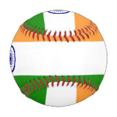 Patriotischer Baseball mit indischer Flagge (Vorderseite)