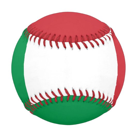 Patriotischer Baseball mit italienischer Flagge (Rückseite)