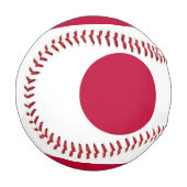 Patriotischer Baseball mit japanischer Flagge (Vorderseite Links)