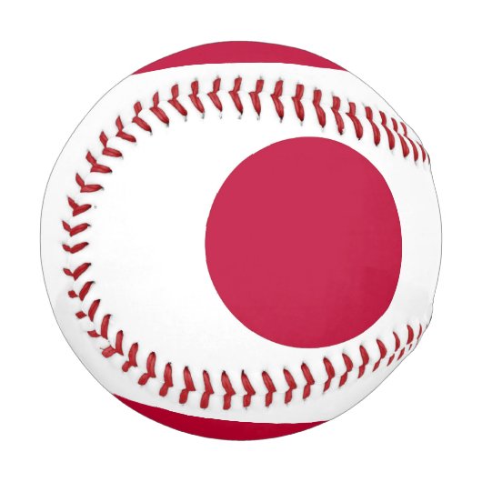 Patriotischer Baseball mit japanischer Flagge (Vorderseite Links)