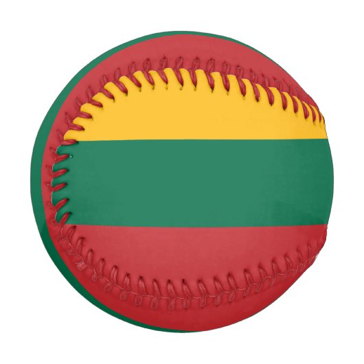 Patriotischer Baseball mit litauischer Flagge (Vorderseite Links)