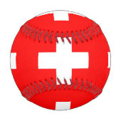 Patriotischer Baseball mit Schweizer Flagge (Vorderseite)