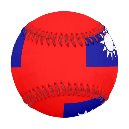 Patriotischer Baseball mit taiwanischer Flagge (Vorderseite)